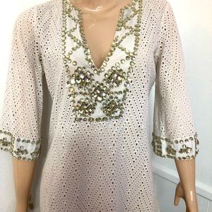 Bedazzled beach coverup great for an occasion.